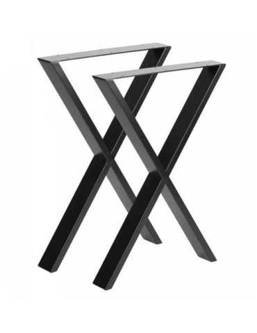 Pata Industrial Cruzada 710x780cm Negra Mate 2uds JIMENEZ MONLLOR