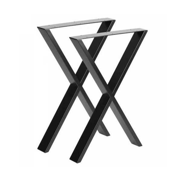 Pata Industrial Cruzada 710x780cm Negra Mate 2uds JIMENEZ MONLLOR