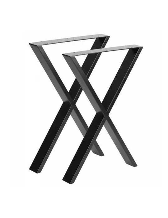 Pata Industrial Cruzada 710x780cm Negra Mate 2uds JIMENEZ MONLLOR