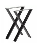 Pata Industrial Cruzada 710x780cm Negra Mate 2uds JIMENEZ MONLLOR