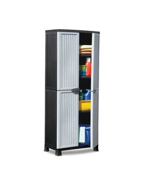 Armario Resina Gris 3 Baldas 171.5x68x39cm RAYDAN