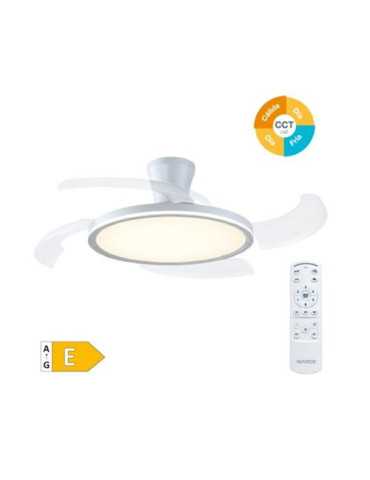 Ventilador Techo Gomce Mando Ø122 Dc 230v Bl GARSACO