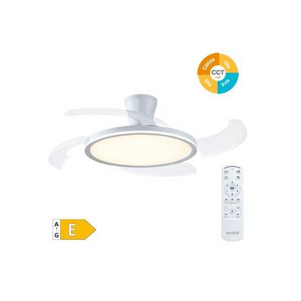 Ventilador Techo Gomce Mando Ø122 Dc 230v Bl GARSACO