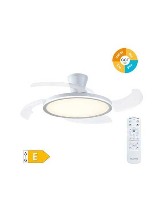 Ventilador Techo Gomce Mando Ø122 Dc 230v Bl GARSACO
