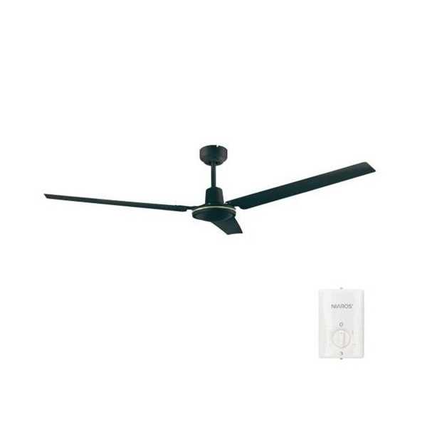 Ventilador Techo Saltok Mando Ø142 220-240v Negro GARSACO