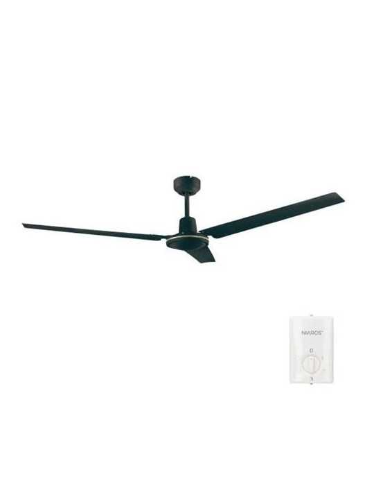 Ventilador Techo Saltok Mando Ø142 220-240v Negro GARSACO