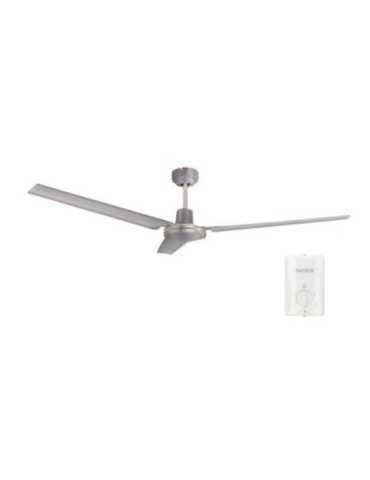 Ventilador Techo Saltok Mando Ø142 220-240v Niquel GARSACO