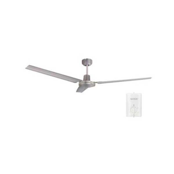 Ventilador Techo Saltok Mando Ø142 220-240v Niquel GARSACO