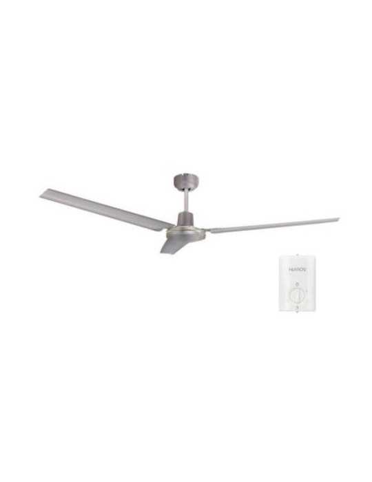 Ventilador Techo Saltok Mando Ø142 220-240v Niquel GARSACO