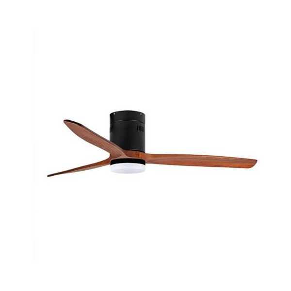 Ventilador Techo 132cm 35w Dc Negro/Madera Oscura ORBEGOZO
