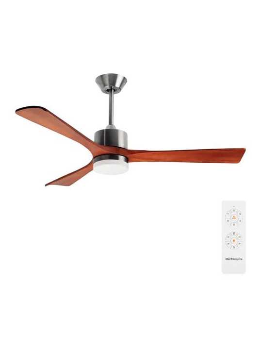 Ventilador Techo Dc 132cm 40w Madera Oscuro ORBEGOZO
