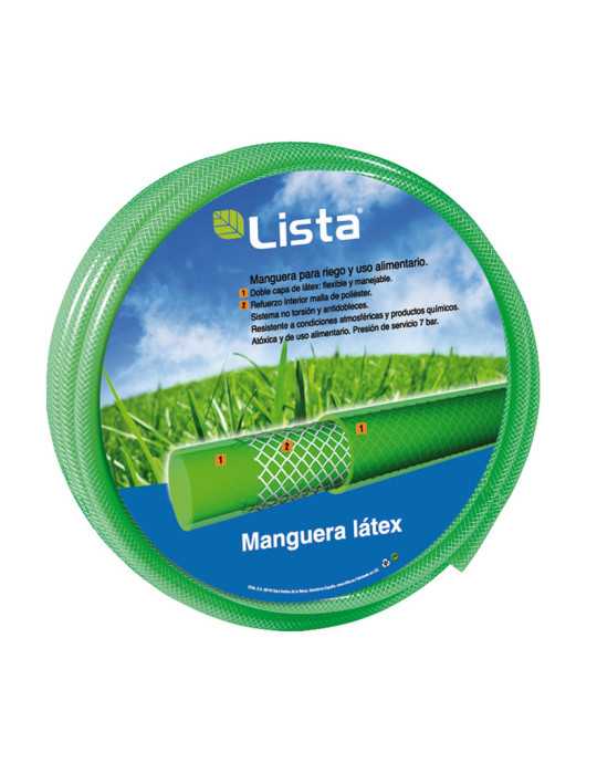 Manguera Mallalatex 15x21mm 25 m LISTA