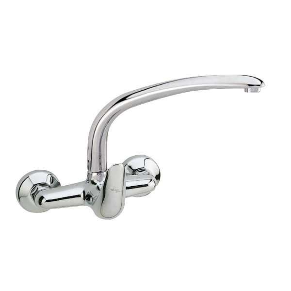 Grifo Monomando Fregadero Pared Caño Fundido BOET