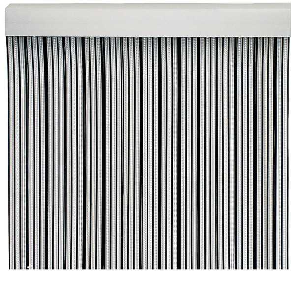 Cortina de Puerta de Cinta Negra 90x210 cm
