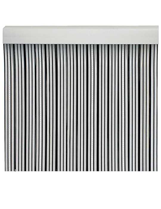 Cortina de Puerta de Cinta Negra 90x210 cm