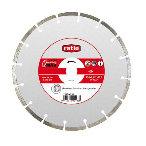 Disco de Segmentos para Granito Q-Max 230mm RATIO