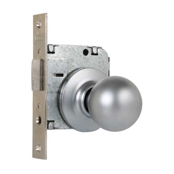 Cerradura de Pomo Entrada 3920 Cromo Mate TESA