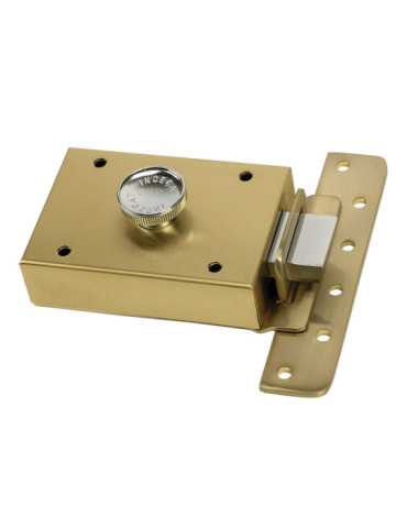 Cerradura Sobreponer Modelo 303 Reversible Latón INCECA