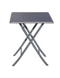Mesa Polietileno Ratán Plegable 61,5x61,5x73 cm