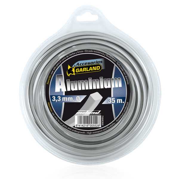 Hilo de Nailon Alum Desbrozadora Ø 3,3mm 35 m GARLAND