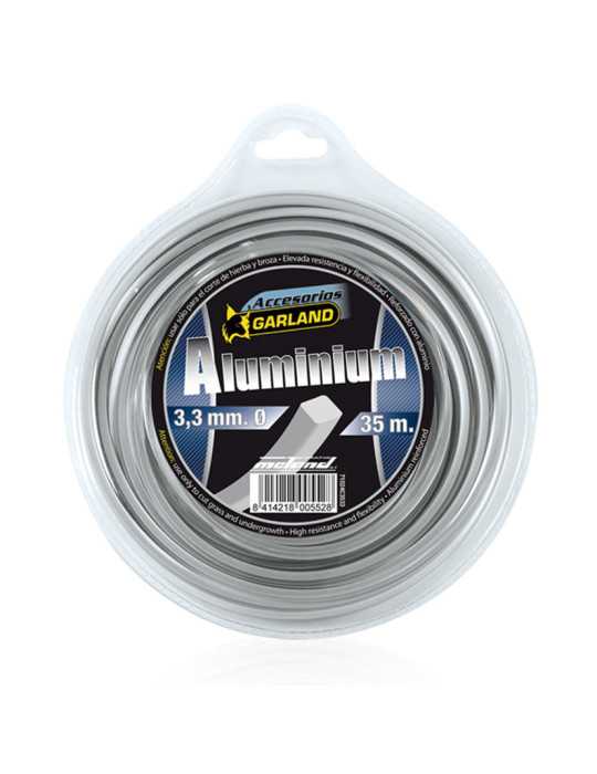Hilo de Nailon Alum Desbrozadora Ø 3,3mm 35 m GARLAND