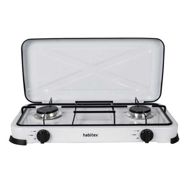 Cocina Portátil de Gas 2 Fuegos HABITEX