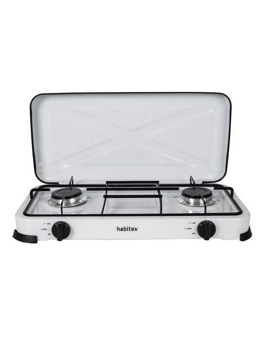 Cocina Portátil de Gas 2 Fuegos HABITEX