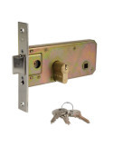 Cerradura CAYS Embutir 60 Frente Latonado E6D CAYS