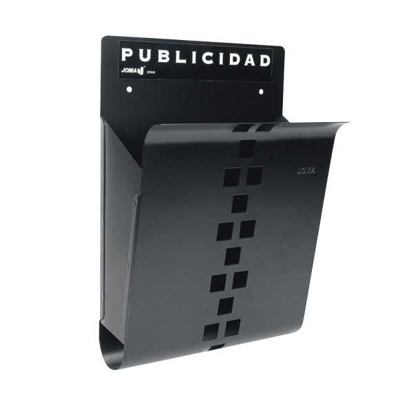 Cesta Publicitaria de Acero Negro Mate 25x9x37 cm JOMA