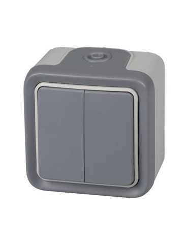 Conmutador Doble Exterior IP55 Serie Plexo LEGRAND