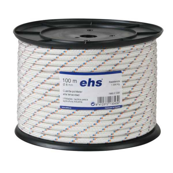 Cuerda Poliéster Alta Tenacidad 8mm 100 m EHS