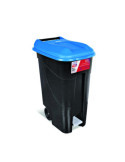 Contenedor con Pedal 80 L Tapa Azul TAYG
