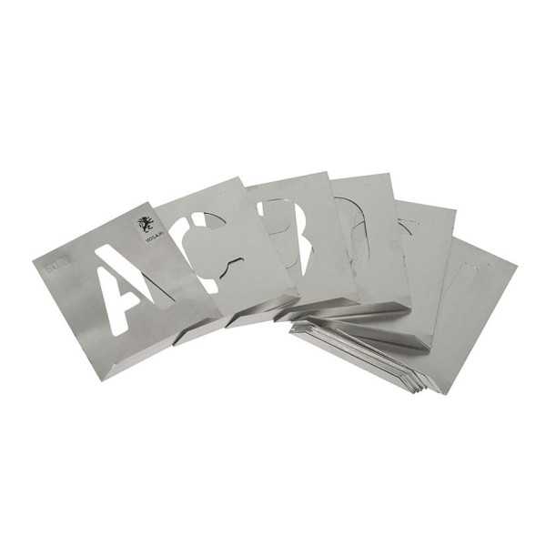 Abecedario Arial de Aluminio para Rotular 50mm