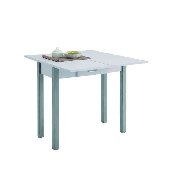 Mesa de Cocina Libro 90x40/80x76 cm Blanca