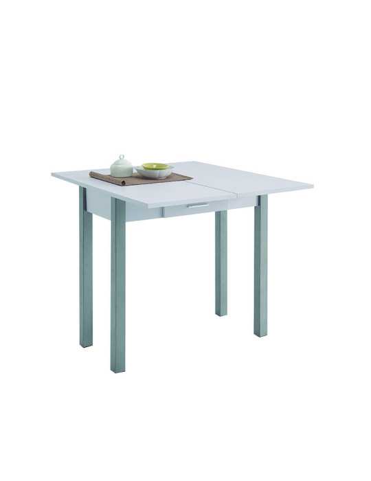 Mesa de Cocina Libro 90x40/80x76 cm Blanca