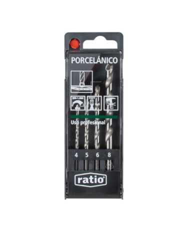 Juego de 4 Brocas para Porcelánico RATIO