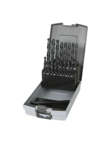 Juego de 19 Brocas HSS Rectificadas para Metal RATIO