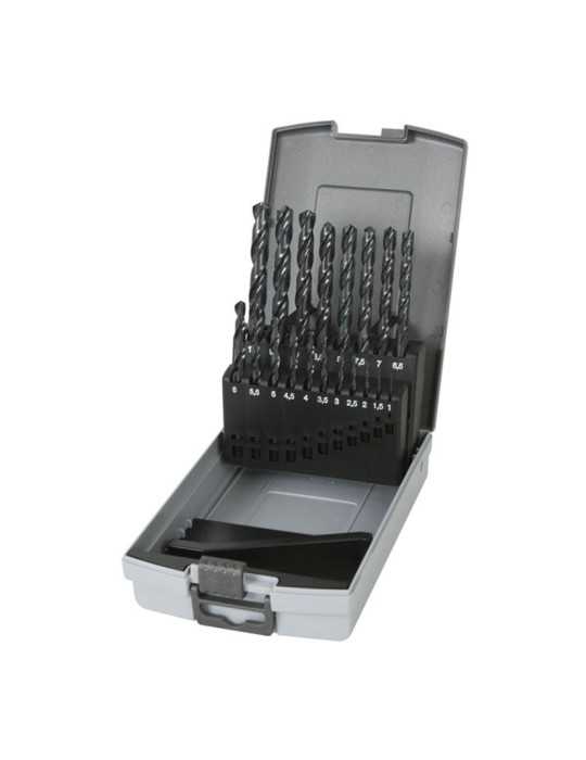 Juego de 19 Brocas HSS Rectificadas para Metal RATIO