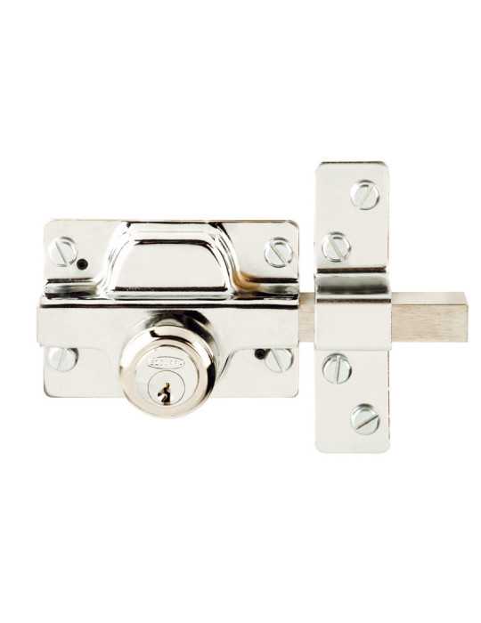 Cerrojo 350 Esmaltado Doble Cilindro Redondo + 3 Llaves EZCURRA