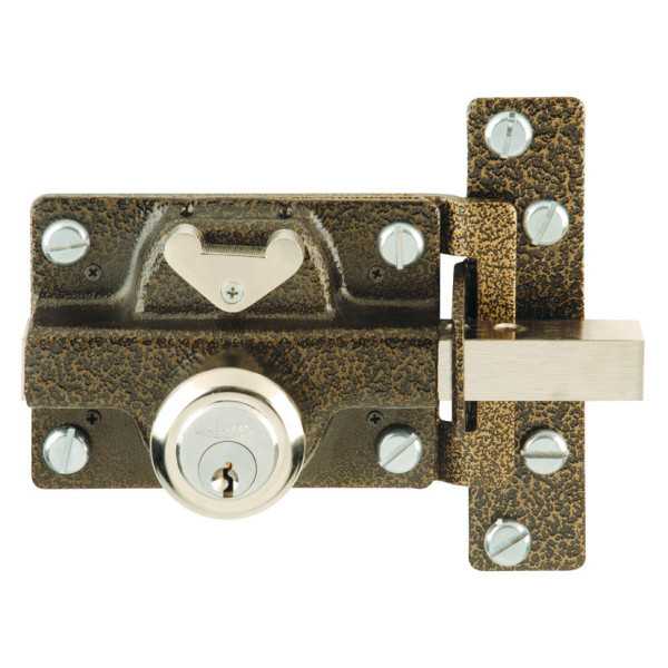 Cerrojo 550 Esmaltado Doble Cilindro + Condena + 3 Llaves EZCURRA