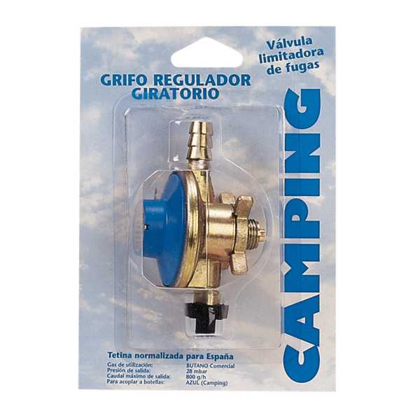 Regulador 28 g Camping Botella Azul