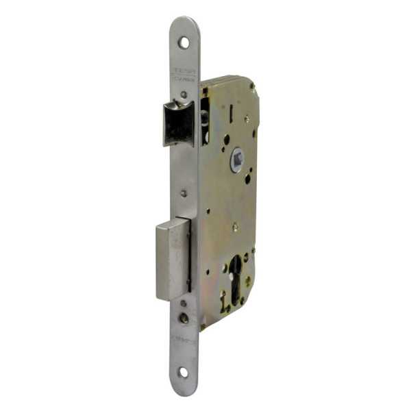 Cerradura de Embutir 130 Entrada 50mm Cilindro Redondo Inoxidable TESA