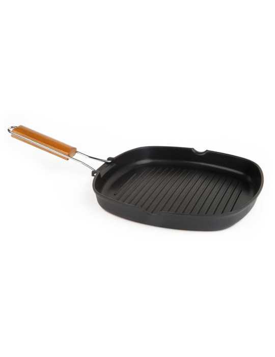 Asador Grill de Aluminio Fundido 28x28 cm
