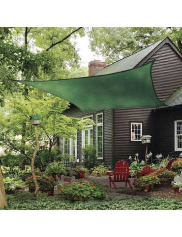 Toldo Vela 3,6x3,6 m Verde LISTA