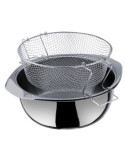 Freidora con Cestillo y Fondo Difusor 24 cm INOXIBAR