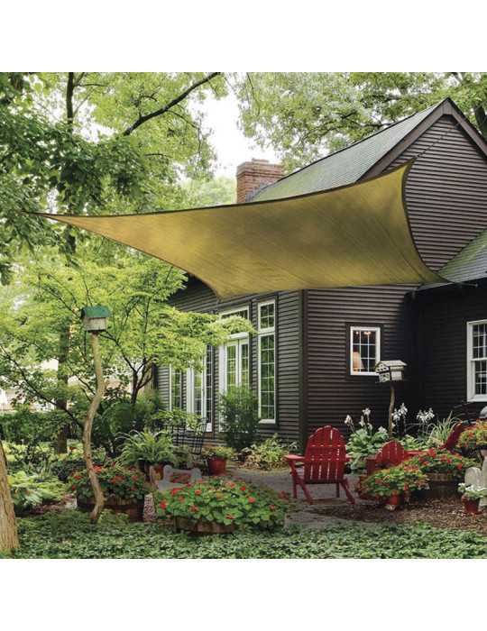 Toldo Cuadrado 5,5x5,5 m Arena LISTA