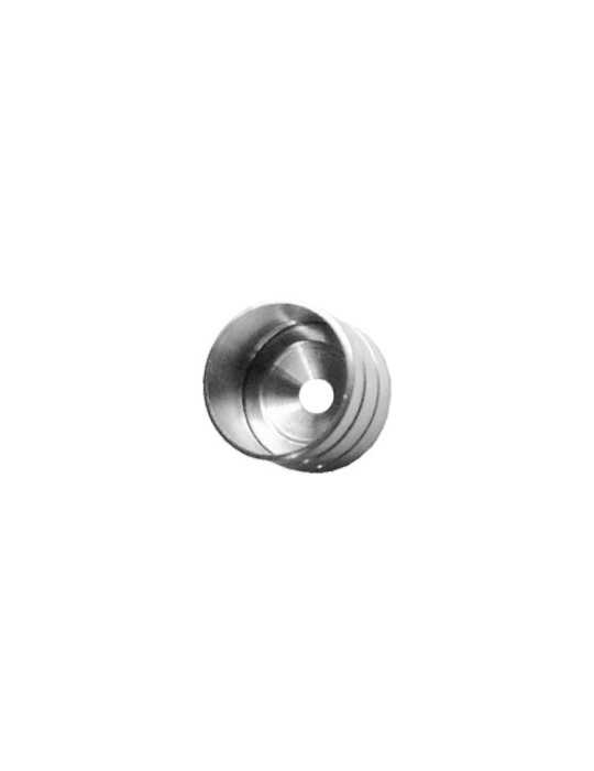Soporte Barra Armario Ø19mm Níquel