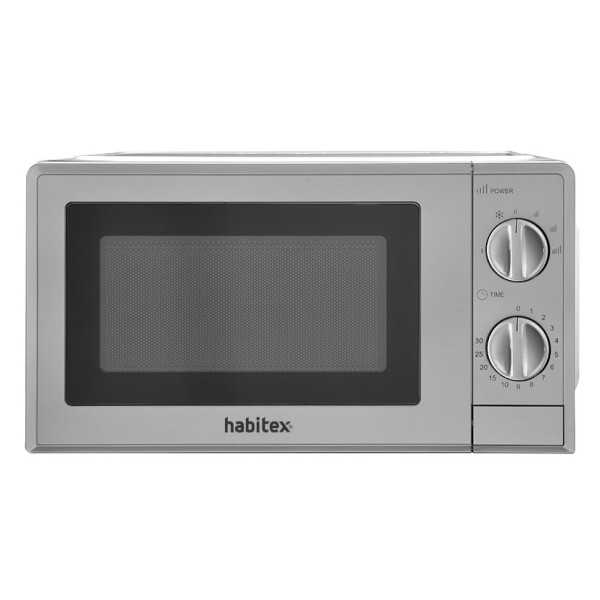 Microondas 20 L 700 W Mecánico Cromado HABITEX