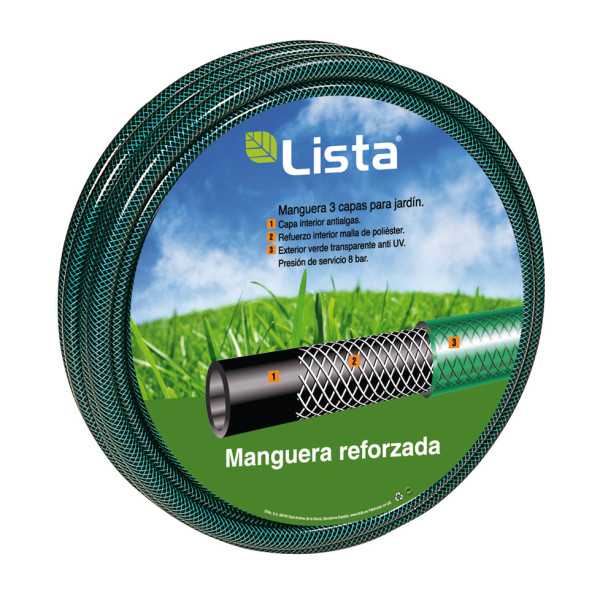 Manguera Reforzada 19x25mm 50 m LISTA