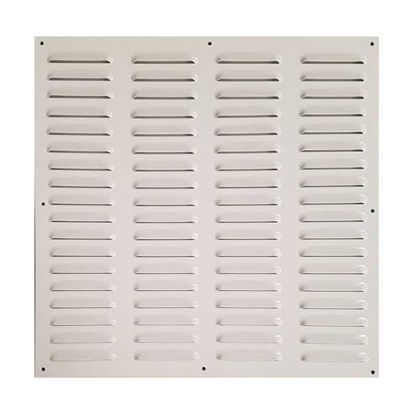 Rejilla de Ventilación Aluminio con Borde 1,2x40x30 Blanca